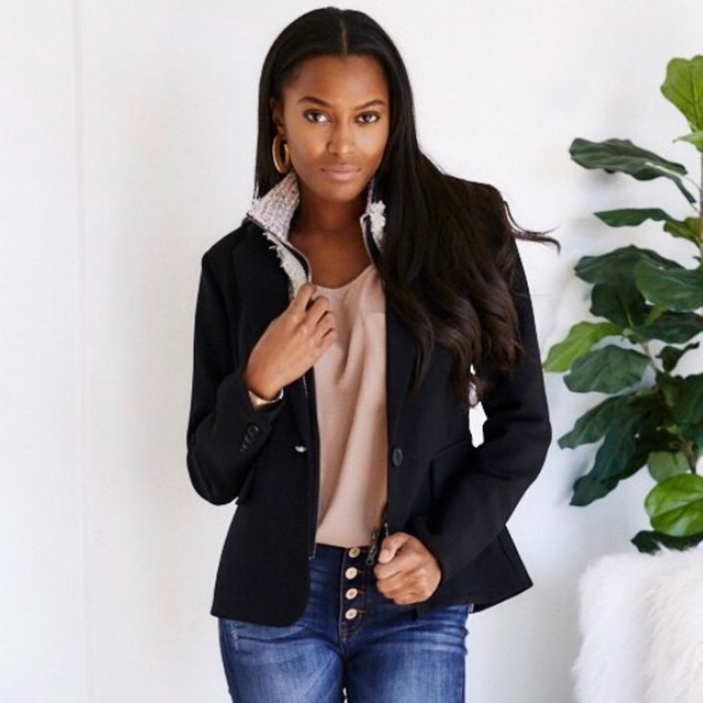Fab’rik Clara Tweed Insert Blazer